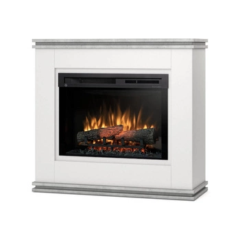 Warmtec Vena wkład Dimplex 26" XHD Optiflame - biały mat, beton