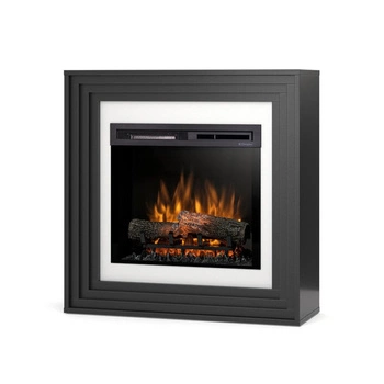 Warmtec Katra wkład Dimplex 23" XHD OptiFlame LED - czarny, biały śmietankowy połysk