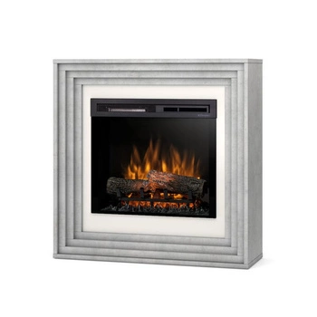 Warmtec Katra wkład Dimplex 23" XHD OptiFlame LED - beton, biały śmietankowy połysk