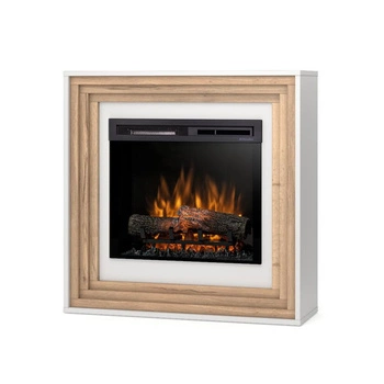 Warmtec Katra wkład Dimplex 23" XHD OptiFlame LED - biały mat, jasny dąb