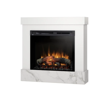Warmtec Diro wkład Dimplex 28" XHD Optiflame - biały, marmur crystal