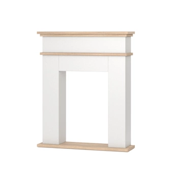 Konsola Warmtec Fori - Biały mat / Jasny dąb