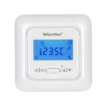 Warmtec T538, IP21, podtynkowy programowalny czujnik powietrzny i podłogowy