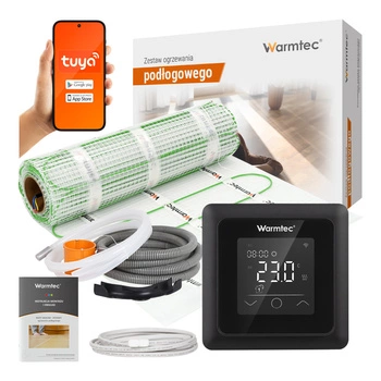 Warmtec DSE-60/ZTS Czarny Wi-Fi 6,0m² 100W/m²