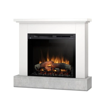 Warmtec Jukon wkład Dimplex 28" XHD Optiflame - biały mat, beton