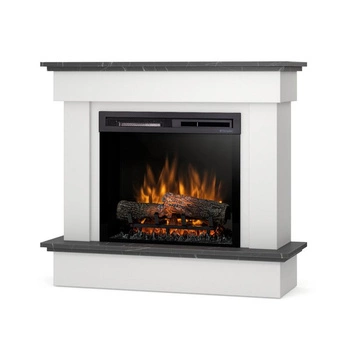Warmtec Tormes wkład Dimplex 23" XHD Optiflame - biały mat, marmur czarny