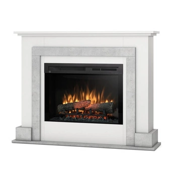 Warmtec Alva wkład Dimplex 26" XHD Optiflame - biały mat, beton