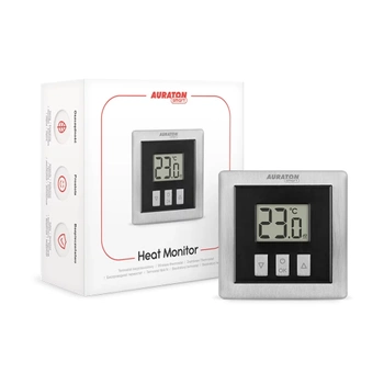 Auraton Heat Monitor czarny, bezprzewodowy, natynkowy, wolnostojący, pokojowy, Auraton Smart