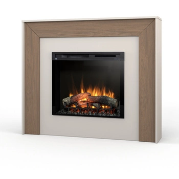 Warmtec Zuni wkład Dimplex 28" XHD Optiflame - kaszmirowy, dąb Casella brązowy