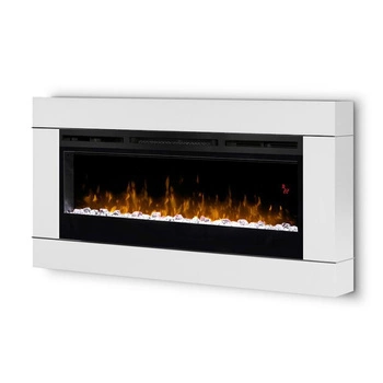 Dimplex Prism 50" ECO LED z efektem Optiflame - ścienny, rama biała