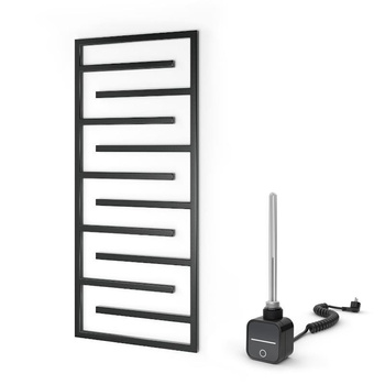Warmtec Contorno 60x138cm antracyt/czarny z grzałką elektryczną