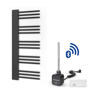 Warmtec Mastil 50x120cm antracyt/czarny z grzałką elektryczną z programatorem