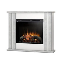 Warmtec Kelso wkład Dimplex 28" XHD Optiflame - biały mat, beton