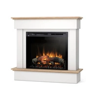 Warmtec Tormes wkład Dimplex 28" XHD Optiflame - biały mat, jasny dąb