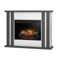 Warmtec Kelso wkład Dimplex 26" XHD Optiflame - biały mat, marmur czarny