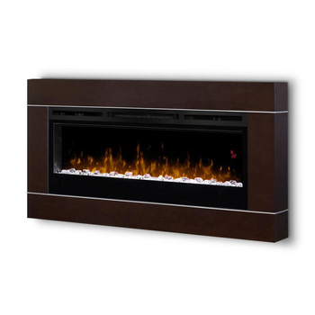Dimplex Prism 50" ECO LED z efektem Optiflame - ścienny, rama orzech