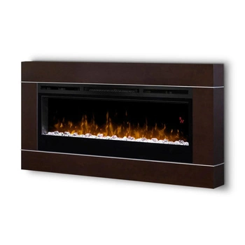 Dimplex Prism 50" ECO LED z efektem Optiflame - ścienny, rama orzech