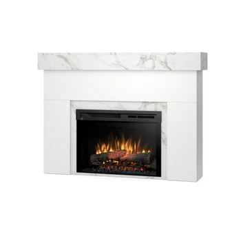 Warmtec Aven wkład Dimplex 26" XHD Optiflame - biały mat, marmur crystal
