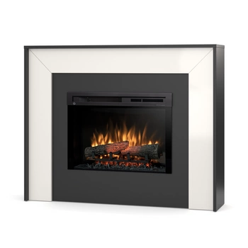 Warmtec Zuni wkład Dimplex 26" XHD Optiflame - czarny, biały śmietankowy połysk