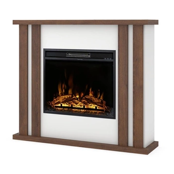 Warmtec Kelso wkład TGU 23" Powerflame - biały mat, ciemny dąb