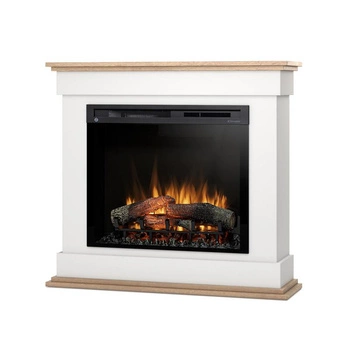 Warmtec Lenox wkład Dimplex 28" XHD Optiflame - biały mat, jasny dąb