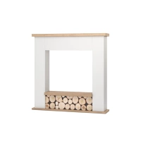 Konsola Warmtec Tula - Biały / Jasny dąb