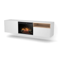 Warmtec Tecero wkład Dimplex 26" XHD Optiflame - biały mat, jasny dąb