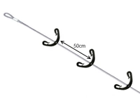 Linka 20m ze stali nierdzewnej z uchwytami do rur spustowych)