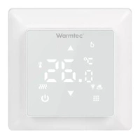 Warmtec WRT31W-B Wi-Fi  biały, podtynkowy programowalny czujnik powietrzny i podłogowy