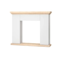 Konsola Warmtec Norte - Biały / Dąb Sonoma