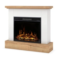 Warmtec Jukon wkład TGU 23" Powerflame - biały mat, jasny dąb