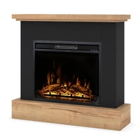 Warmtec Jukon wkład TGU 23" Powerflame - czarny, jasny dąb