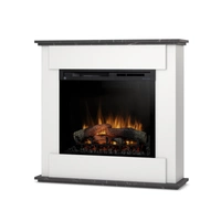 Warmtec Fonte wkład Dimplex 28" XHD Optiflame - biały, marmur czarny.