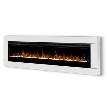 Dimplex Prism 74" ECO LED z efektem Optiflame - ścienny, rama biała