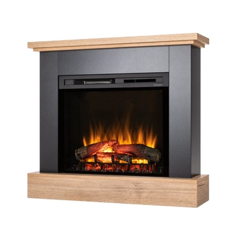 Warmtec Jukon wkład Dimplex 28" XHD Optiflame - czarny, jasny dąb