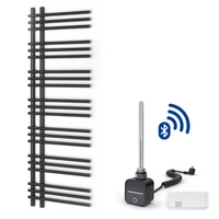 Warmtec Brillo 50x150cm antracyt/czarny z grzałką elektryczną z programatorem