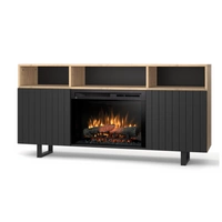 Warmtec Trivel wkład Dimplex 26" XHD Optiflame - jasny dąb, czarny lakier