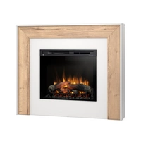 Warmtec Zuni wkład Dimplex 28" XHD Optiflame - biały mat, jasny dąb