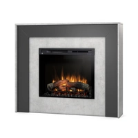 Warmtec Zuni wkład Dimplex 28" XHD Optiflame - beton, czarny