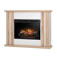 Warmtec Kelso wkład Dimplex 26" XHD Optiflame - biały mat, jasny dąb