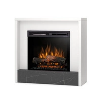 Warmtec Klar wkład Dimplex 23" XHD Optiflame - biały mat, marmur
