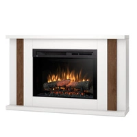 Warmtec Paria wkład Dimplex 26" XHD Optiflame - biały mat, ciemny dąb