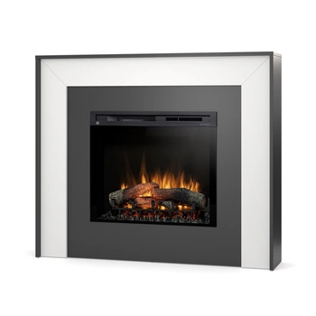 OUTLET: Warmtec Zuni wkład Dimplex 28" XHD Optiflame - czarny, biały śmietankowy połysk
