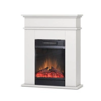 Warmtec Fori z efektem Optiflame - biały mat