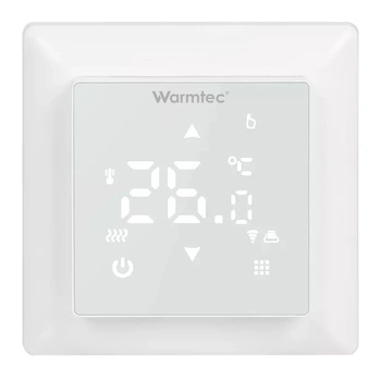 Warmtec WRT31W-B Wi-Fi  biały, podtynkowy programowalny czujnik powietrzny i podłogowy