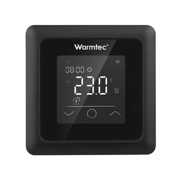 Warmtec ZTS Wi-Fi, IP21, czarny, podtynkowy programowalny czujnik powietrzny i podłogowy