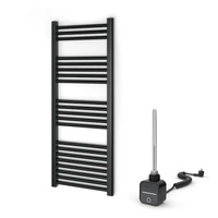 Warmtec Encanto 45x115cm antracyt/czarny z grzałką elektryczną